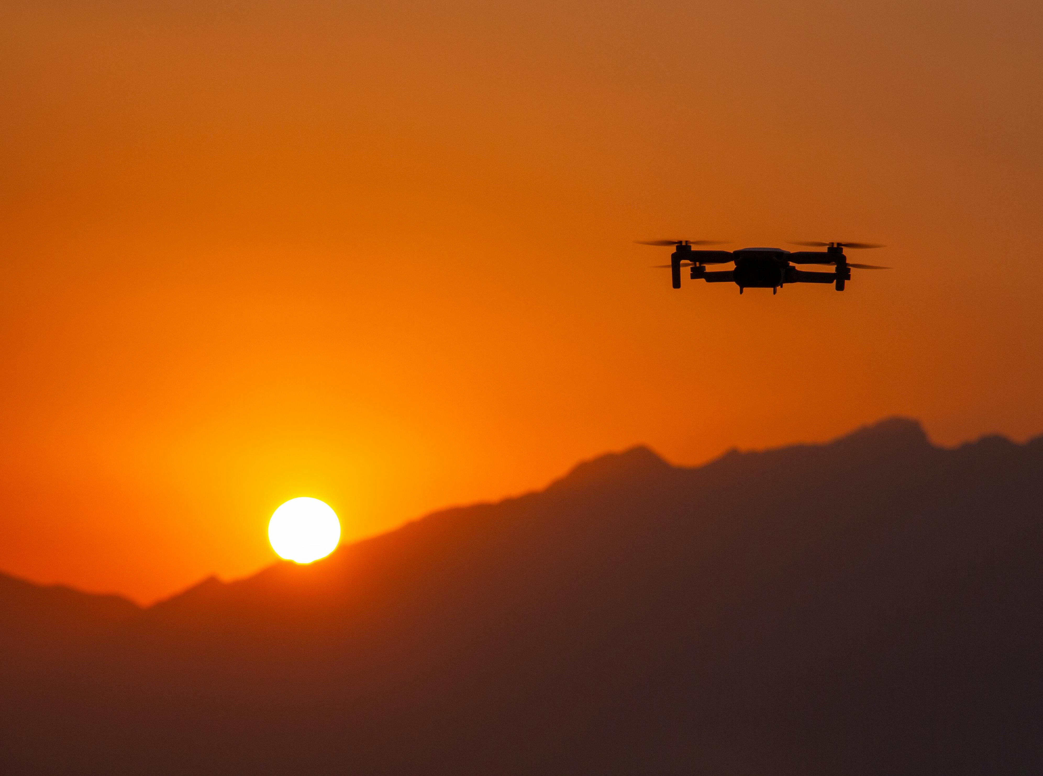 Drone aerial perspective